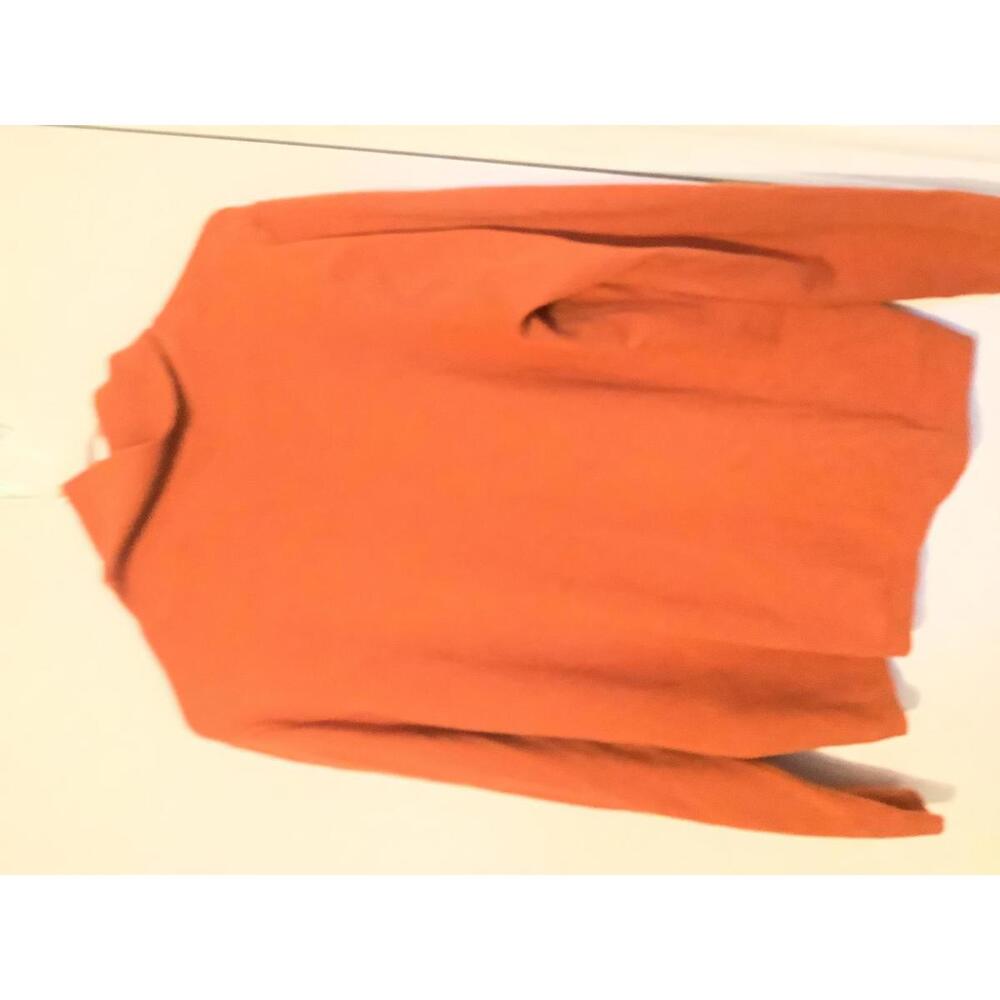Chico's Women's Size 2 Rust Orange Ribbed Sweater - Picture 5 of 9